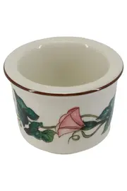 Vorschaubild 1 von Eierbecher Blumen Weiß Keramik Klassisch Vintage Elegant