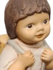 Vorschaubild 2 von Figur Junge mit Schulranzen Japan 1992 Porzellan 14 cm