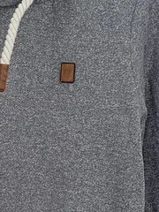 Vorschaubild 3 von Herren Kapuzenpullover Hoodie Gr. M Grau Meliert Sweatshirt