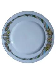 Vorschaubild 1 von Studio-Linie Essteller 21,5 cm Blumenmuster Klassisch Weiß Porzellan