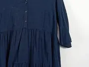 Vorschaubild 4 von Damen Blusenkleid Gr. 42 Blau Casual Wollkleid