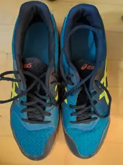 Vorschaubild 4 von Herren Sportschuhe Laufschuhe Gr. 42 Blau Logo Synthetik Schnürung