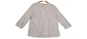 Vorschaubild 3 von Damen Bluse Langarm Weiß Gr. S gepunktet Casual Baumwolle