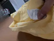 Vorschaubild 4 von Damen Bluse Gelb Kurzarm Viskose Gr. 44 Freizeit Uni Falten