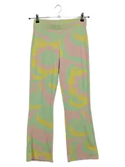Vorschaubild 1 von Damen Jogginghose Gr. S Retro Floral Mintgrün Rosa Gelb