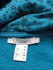 Vorschaubild 5 von Damen Hoodie Kapuzenpullover Gr. M Petrol Baumwolle