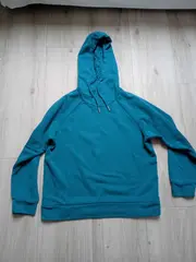 Vorschaubild 3 von Damen Hoodie Kapuzenpullover Gr. M Petrol Baumwolle