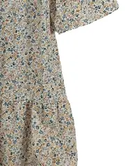 Vorschaubild 4 von Damen Freizeitkleid Blumenmuster Rüschen Midikleid Mehrfarbig S