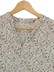 Vorschaubild 2 von Damen Freizeitkleid Blumenmuster Rüschen Midikleid Mehrfarbig S