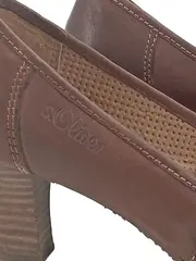 Vorschaubild 3 von Damen Pumps Leder Absatzschuhe Gr. 36 Braun Klassisch Elegant