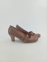 Vorschaubild 2 von Damen Pumps Leder Absatzschuhe Gr. 36 Braun Klassisch Elegant
