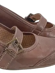 Vorschaubild 4 von Damen Pumps Leder Absatzschuhe Gr. 36 Braun Klassisch Elegant