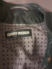 Vorschaubild 2 von Damen Lederjacke Biker Stil Grün Gr. 40 L