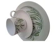 Vorschaubild 1 von studio-linie Sammelgedeck 3tlg Porzellan Blumen Weiß 20cm