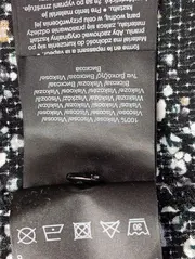 Vorschaubild 4 von Bluse Damen 40/L Schwarz Abstrakt Muster Bohemian Elegant Viskose