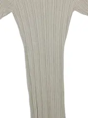 Vorschaubild 3 von Damen Strickkleid Midi Gr. 36/S Beige Rippstrick Modern