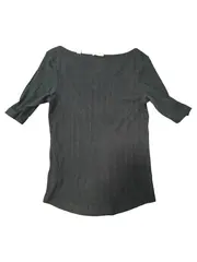 Vorschaubild 1 von Damen T-Shirt Gr. 38/M Schwarz Basic Strukturmuster 3/4-Arm