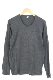 Vorschaubild 1 von Herren Langarmshirt S/46 Grau Casual Meliert