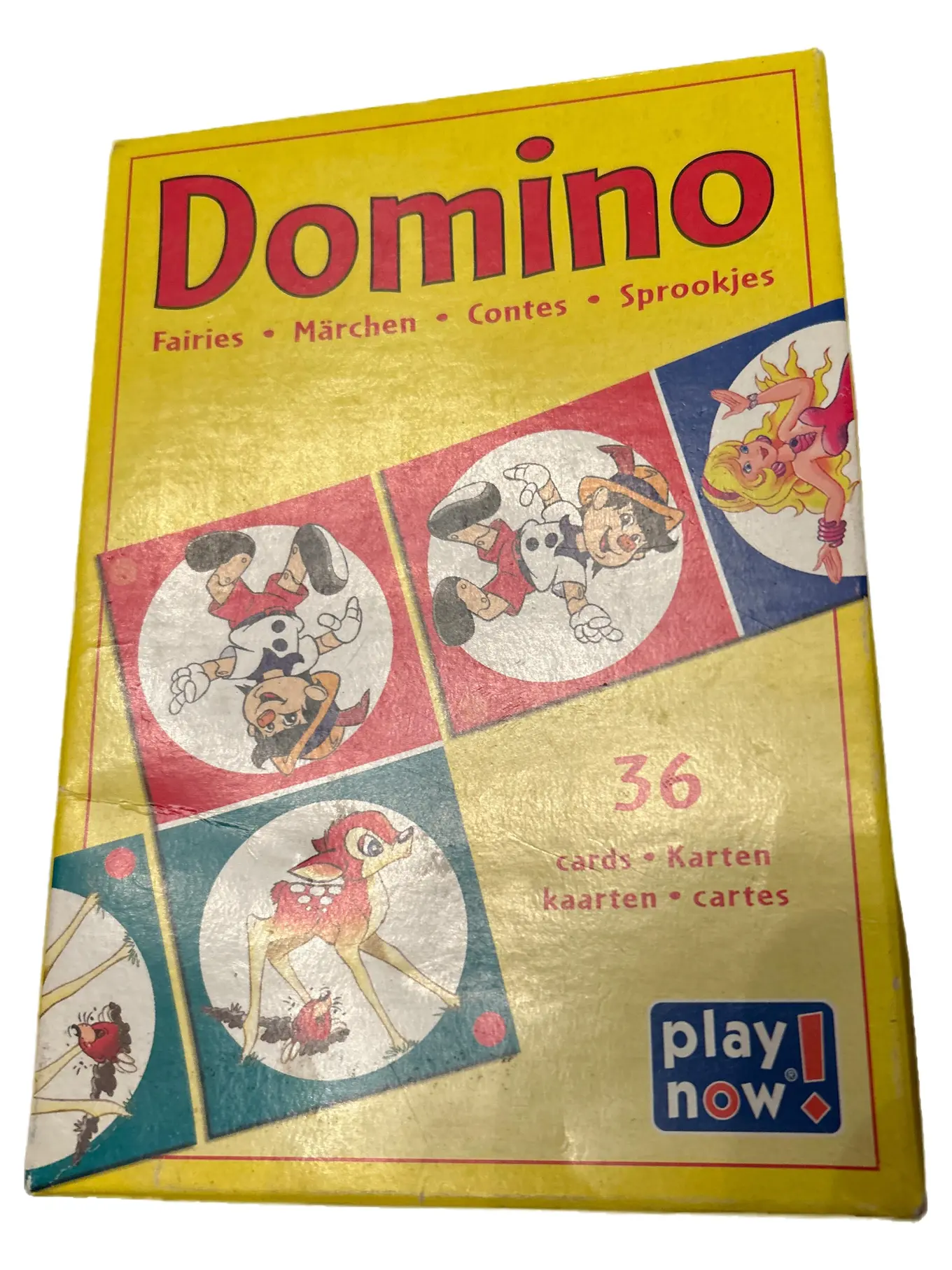 PLAY NOW Domino Märchen Feen Kinder Spiel 36 Karten