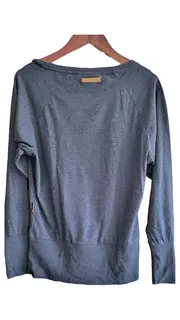 Vorschaubild 2 von Damen Pullover Gr. 36/S Blau Meliert Langarm Casual