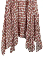 Vorschaubild 6 von Damen Freizeitkleid Gr. 37 Mehrfarbig Paisley V-Ausschnitt Kurzarm