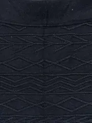 Vorschaubild 2 von EDC Damen Minirock Gr. M Schwarz Strickrock Muster Herbst/Winter