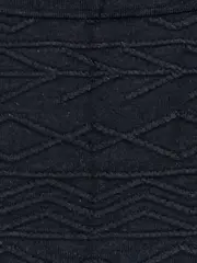 Vorschaubild 3 von EDC Damen Minirock Gr. M Schwarz Strickrock Muster Herbst/Winter