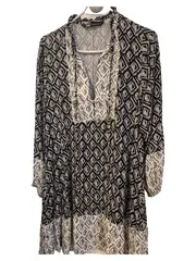 Vorschaubild 1 von Damen Freizeitkleid Gr. S Schwarz Casual Viskose