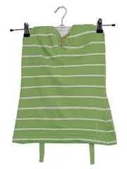 Vorschaubild 1 von Damen Top Shirt gestreift grün weiß Gr. XS Henley Sommer