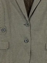 Vorschaubild 2 von Damen Blazer Kariert Braun Gr. 44/XXL Business Baumwolle