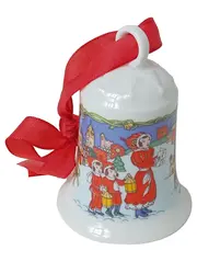Vorschaubild 1 von Weihnachtsglocke 1996 'In the Castle' Porzellan Mehrfarbig
