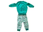 Vorschaubild 2 von Kinder Schlafanzug Set Shirt Hose Grün Tiermotive Gr. 86 Baumwolle