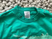 Vorschaubild 3 von Kinder Schlafanzug Set Shirt Hose Grün Tiermotive Gr. 86 Baumwolle