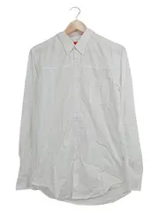 Vorschaubild 1 von Herren Freizeithemd Langarm Weiß Gr. 48/M Casual Baumwolle