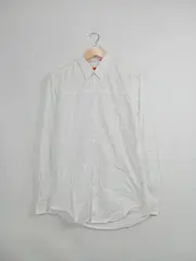 Vorschaubild 2 von Herren Freizeithemd Langarm Weiß Gr. 48/M Casual Baumwolle