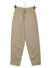 Vorschaubild 1 von Stoffhose Beige Gr. 38 M Lyocell Casual Raffungen