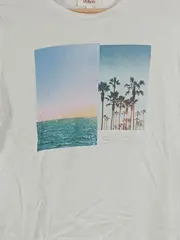 Vorschaubild 3 von Damen T-Shirt Palmenprint Weiß Gr. 36;S Casual