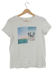 Vorschaubild 1 von Damen T-Shirt Palmenprint Weiß Gr. 36;S Casual