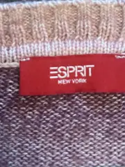 Vorschaubild 2 von Damen Pullover Kurzarm Farbverlauf Glitzer Rippstrick M Mehrfarbig