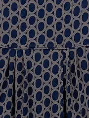Vorschaubild 5 von Damen Businesskleid Gr. 38 M Mehrfarbig Geometrisches Muster Ärmellos