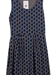 Vorschaubild 4 von Damen Businesskleid Gr. 38 M Mehrfarbig Geometrisches Muster Ärmellos