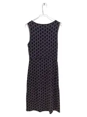 Vorschaubild 2 von Damen Businesskleid Gr. 38 M Mehrfarbig Geometrisches Muster Ärmellos