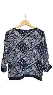 Vorschaubild 2 von Damen Sweatshirt XL Schwarz Paisley Muster Casual