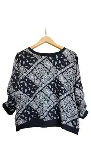 Vorschaubild 1 von Damen Sweatshirt XL Schwarz Paisley Muster Casual