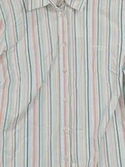 Vorschaubild 3 von Hemdbluse Damen Bluse Gr. 36 S Gestreift Baumwolle Casual Langarm