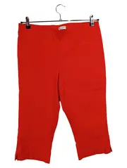 Vorschaubild 1 von Damen Stoffhose Capri Rot Gr. 44 Casual Freizeit Sommerhose