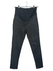 Vorschaubild 1 von Umstandsjeans Damen Gr. 42 Grau Überbauchbund Schwangerschaft