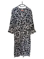 Vorschaubild 1 von Damen Freizeitkleid Gr. 40 Mehrfarbig Viskose Casual Gemustert