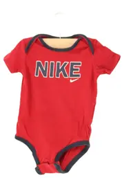 Vorschaubild 1 von Baby Body Gr. 68 Rot mit Logo-Print Baumwolle Kurzarm