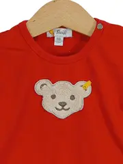 Vorschaubild 2 von Kinder T-Shirt Rot Gr. 68 Casual mit Teddy-Applikation